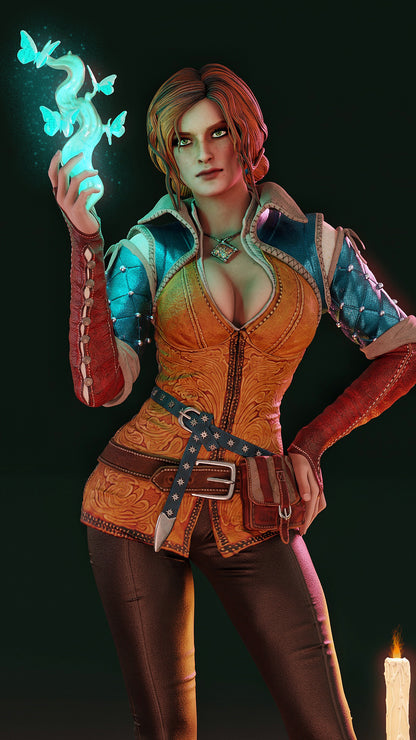 Triss Merigold Statue 3D-Printed Kit