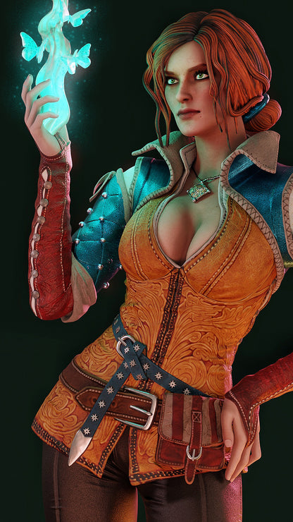Triss Merigold Statue 3D-Printed Kit