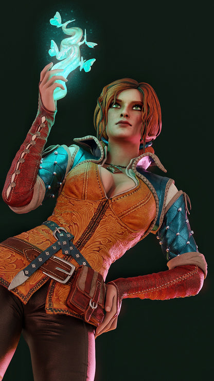 Triss Merigold Statue 3D-Printed Kit