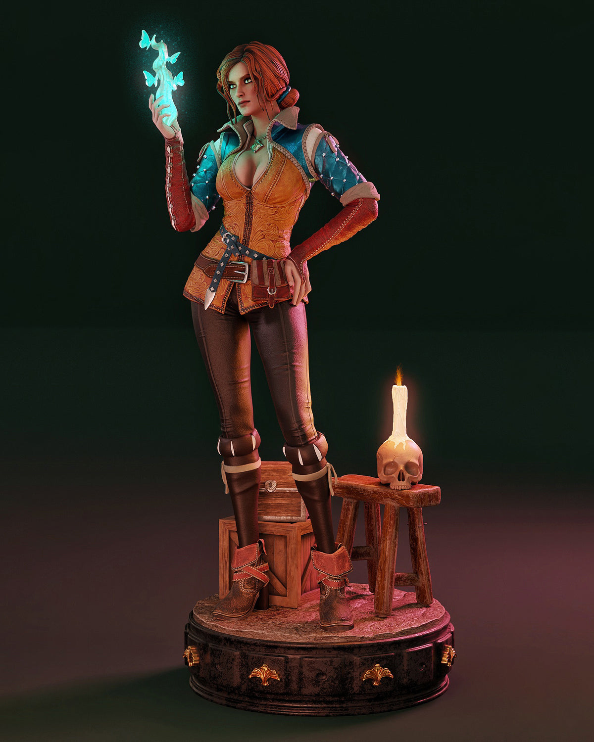 Triss Merigold Statue 3D-Printed Kit