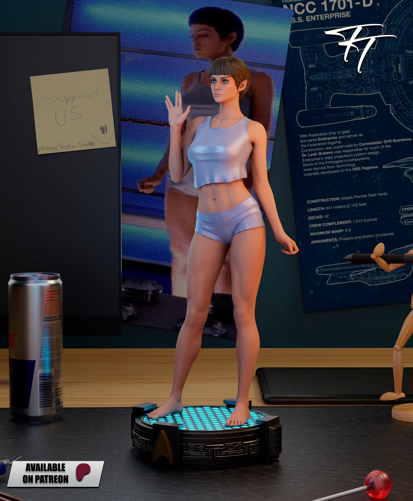 T'Pol Statue 3D-Printed Kit