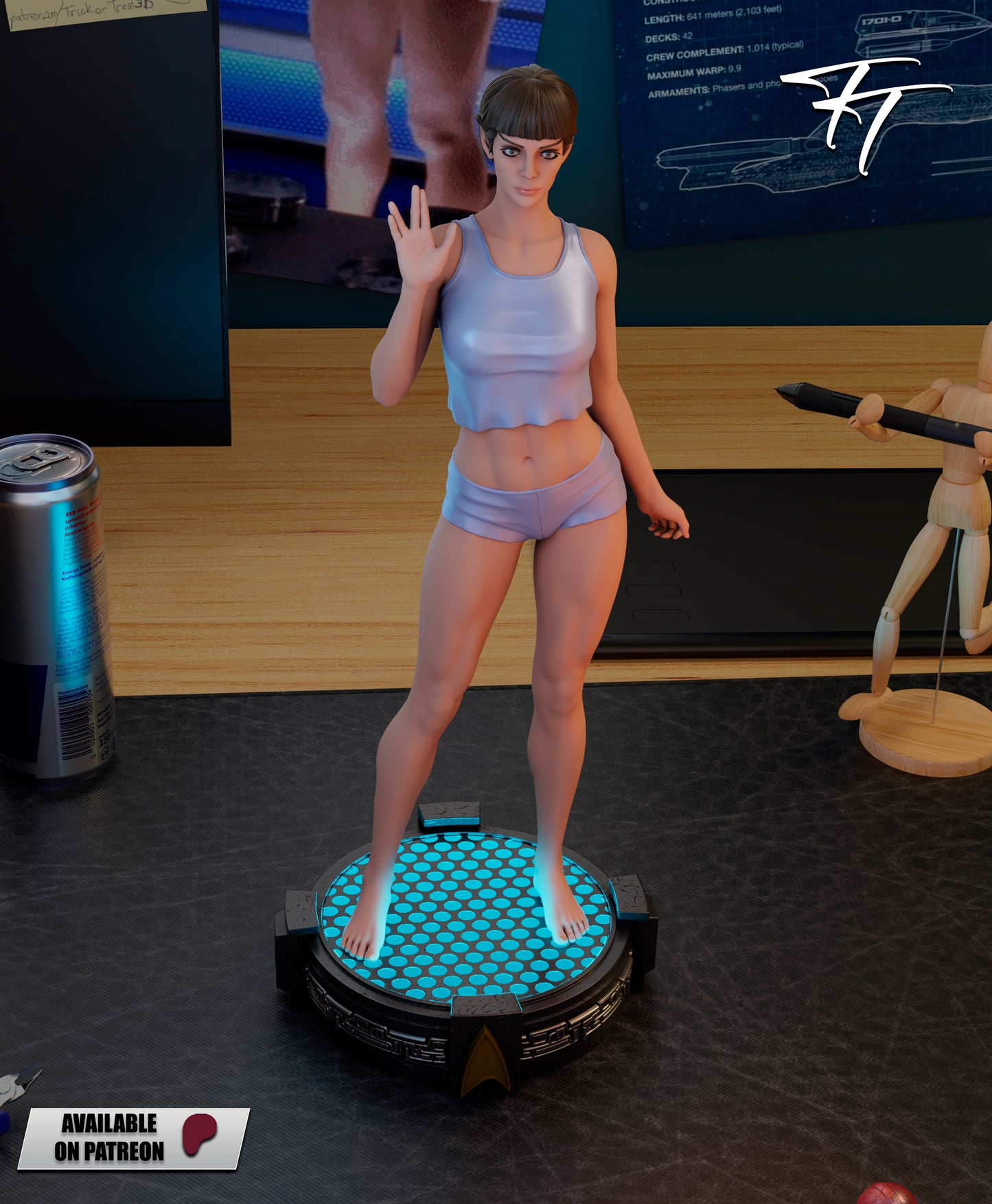 T'Pol Statue 3D-Printed Kit