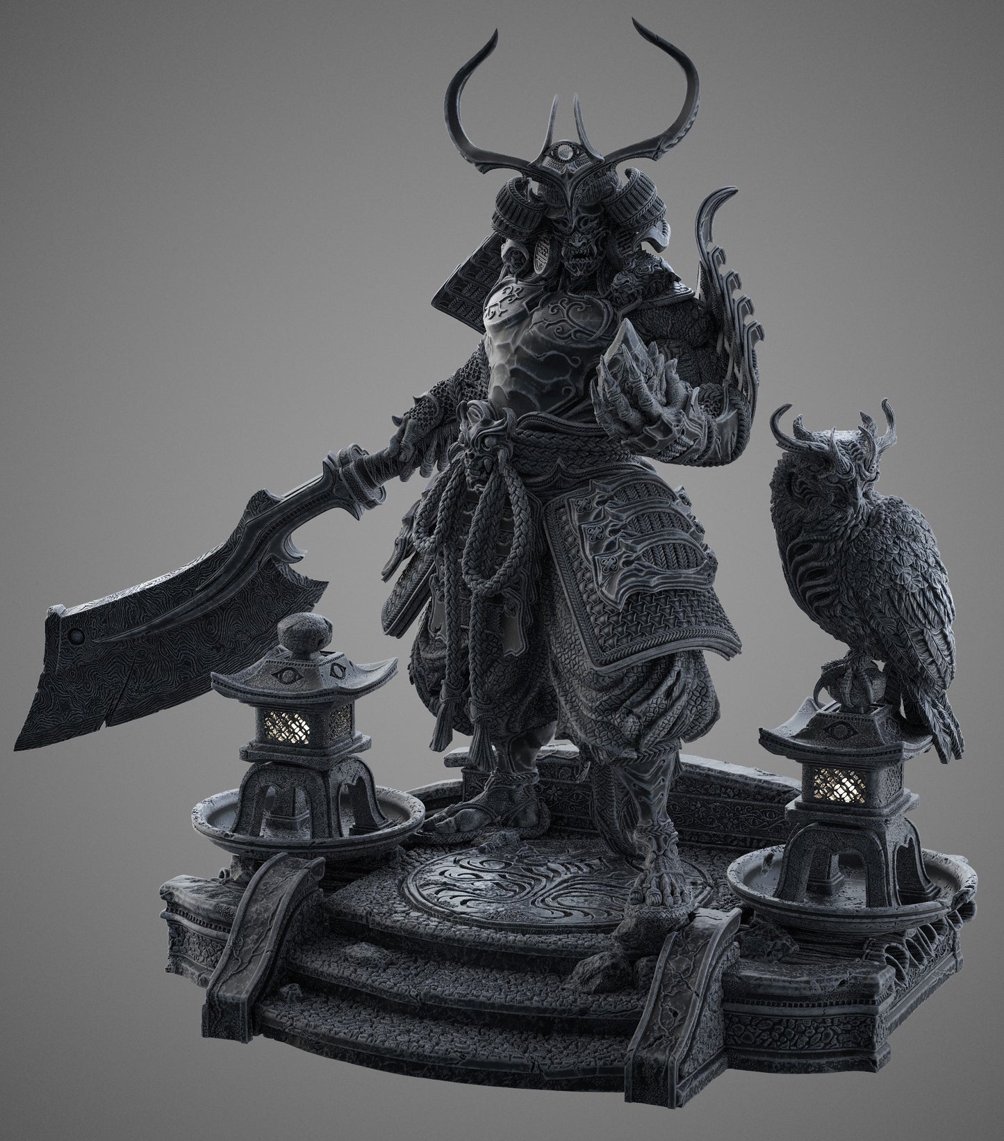 Tenjin - The Cursed Scholar Statue