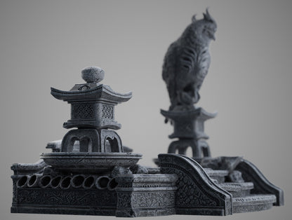 Tenjin - The Cursed Scholar Statue