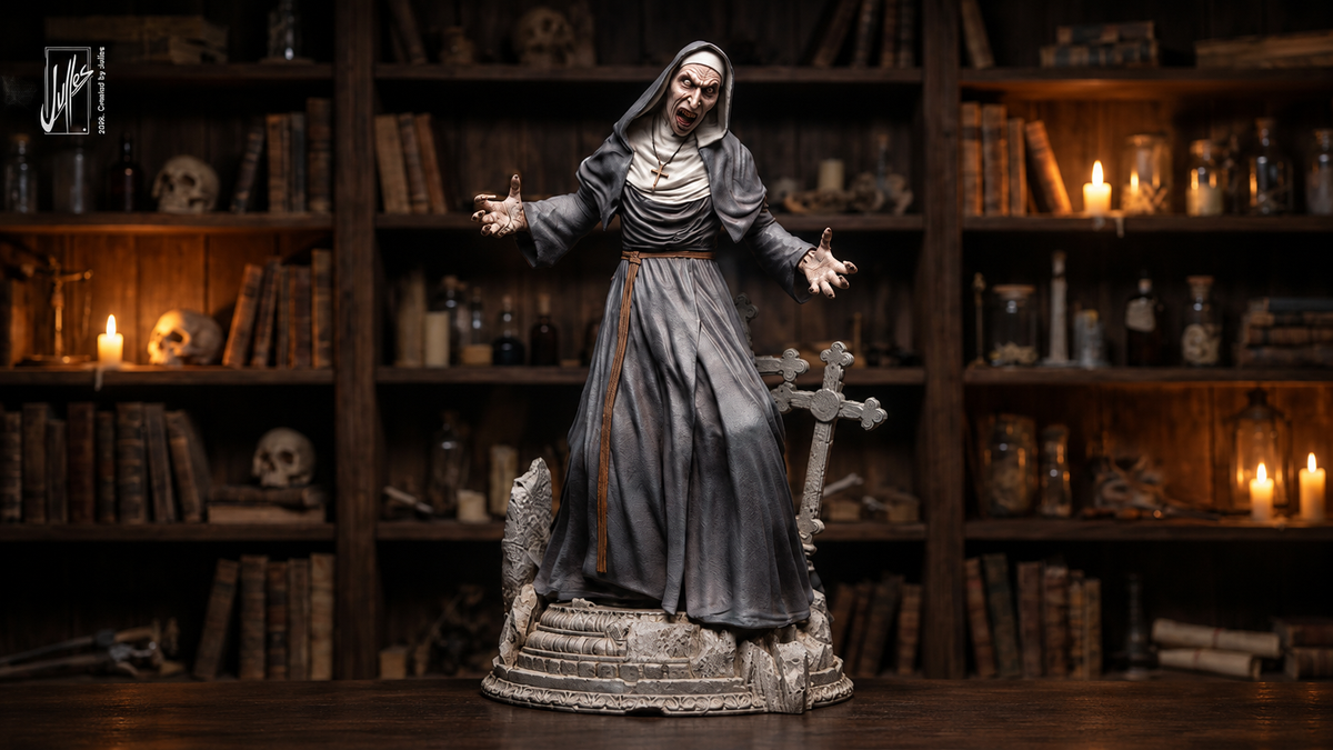 The Nun Statue 3D-Printed Kit