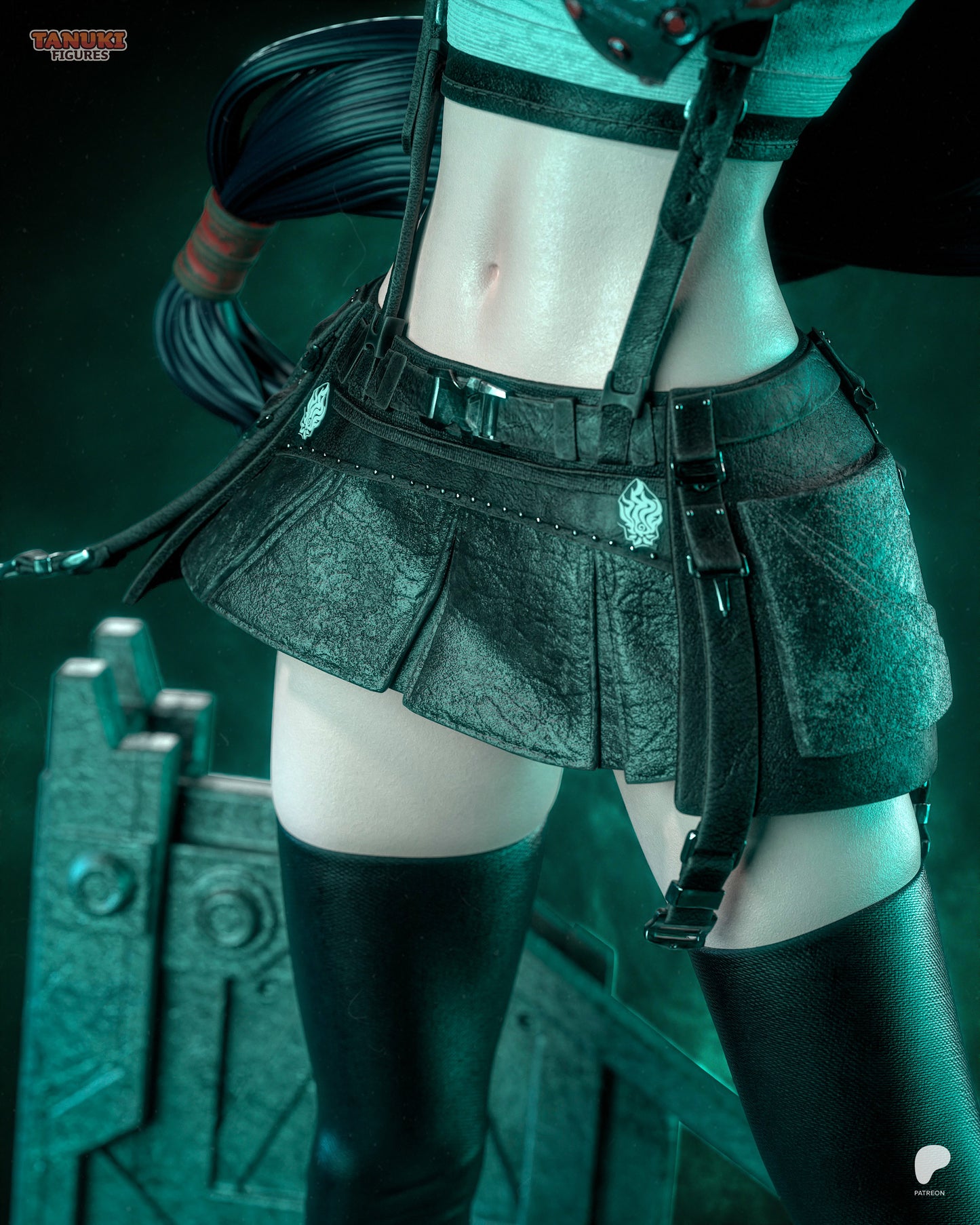 Tifa Statue 3D-Printed Kit