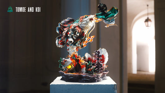 Tomoe And The Koi Statue 3D-Printed Kit