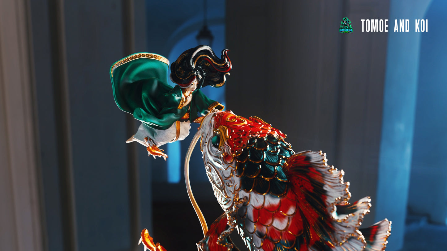 Tomoe And The Koi Statue 3D-Printed Kit
