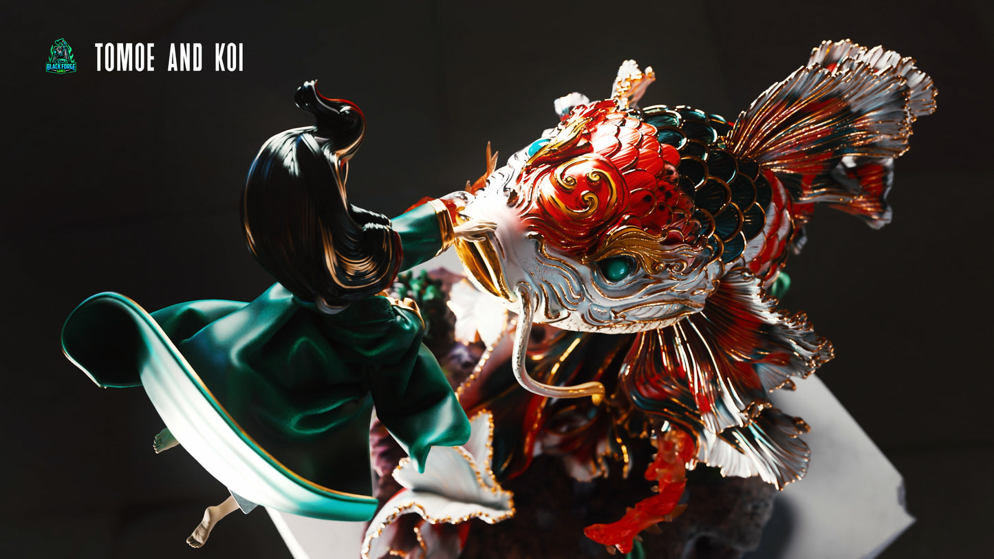 Tomoe And The Koi Statue 3D-Printed Kit