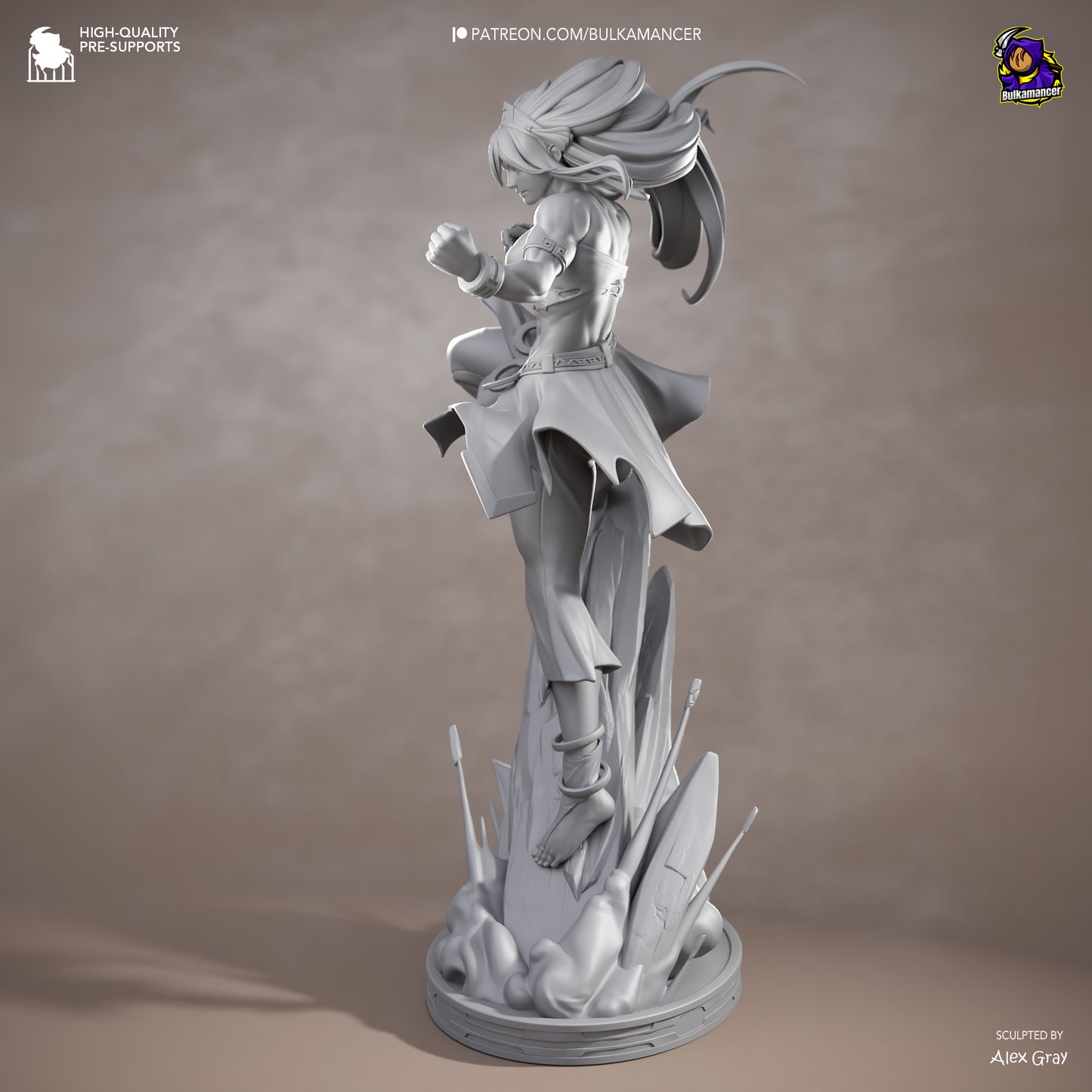 Toph Statue 3D-Printed Kit