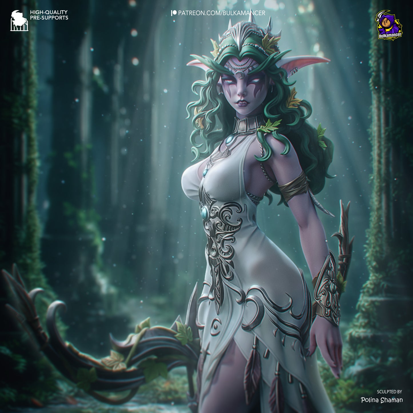 Tyrande Whisperwind Statue