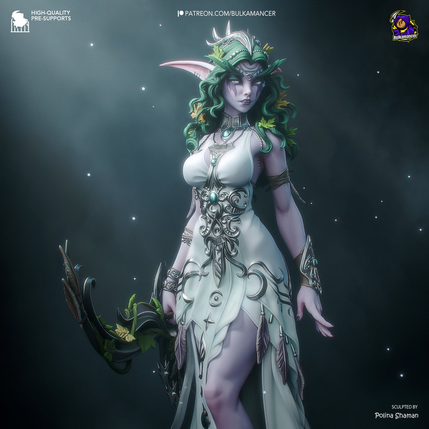 Tyrande Whisperwind Statue
