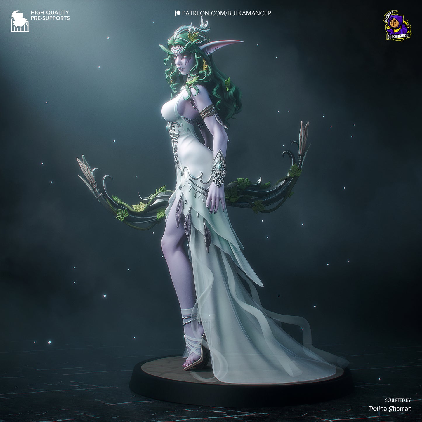 Tyrande Whisperwind Statue
