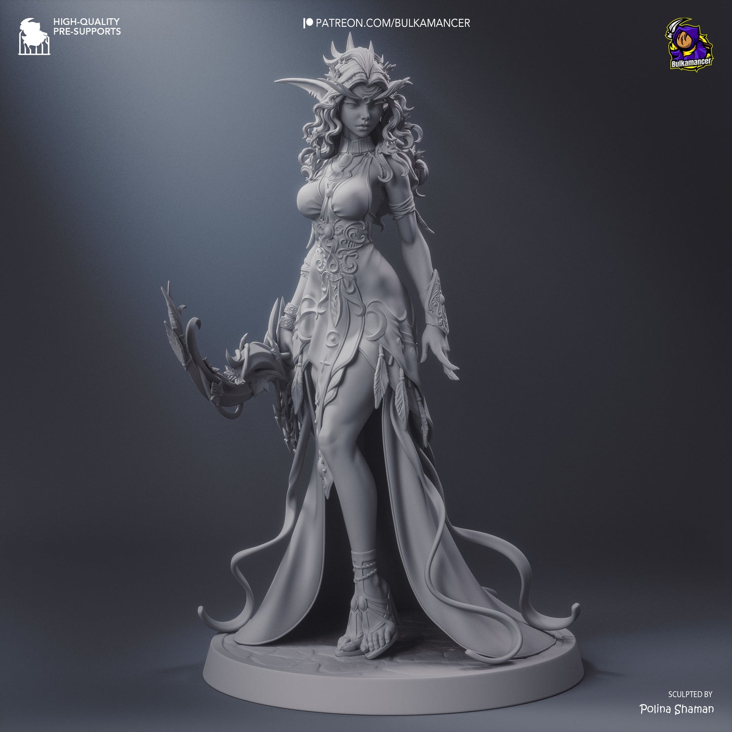 Tyrande Whisperwind Statue