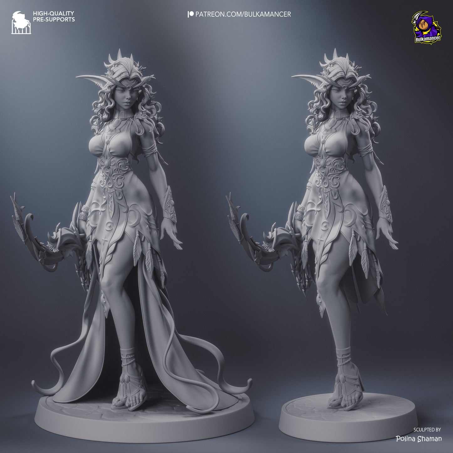 Tyrande Whisperwind Statue