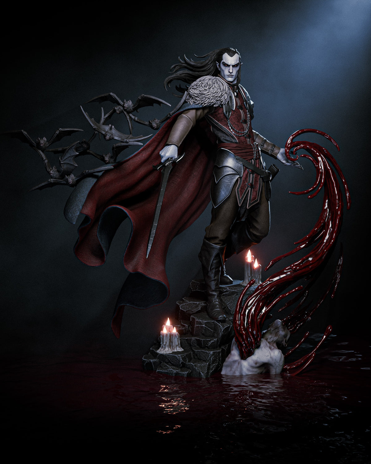 Strahd Von Zarovich Statue 3D-Printed Kit