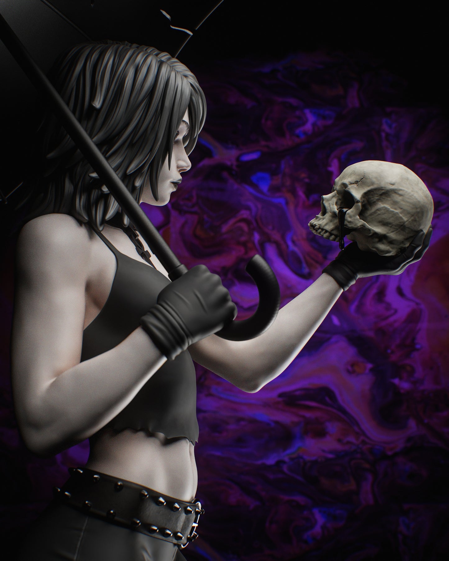 Death Statue 3D-Printed Kit