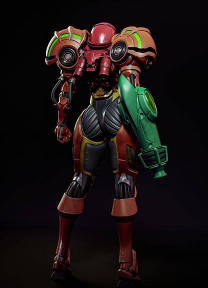 Samus Aran Kugo Statue 3D-Printed Kit