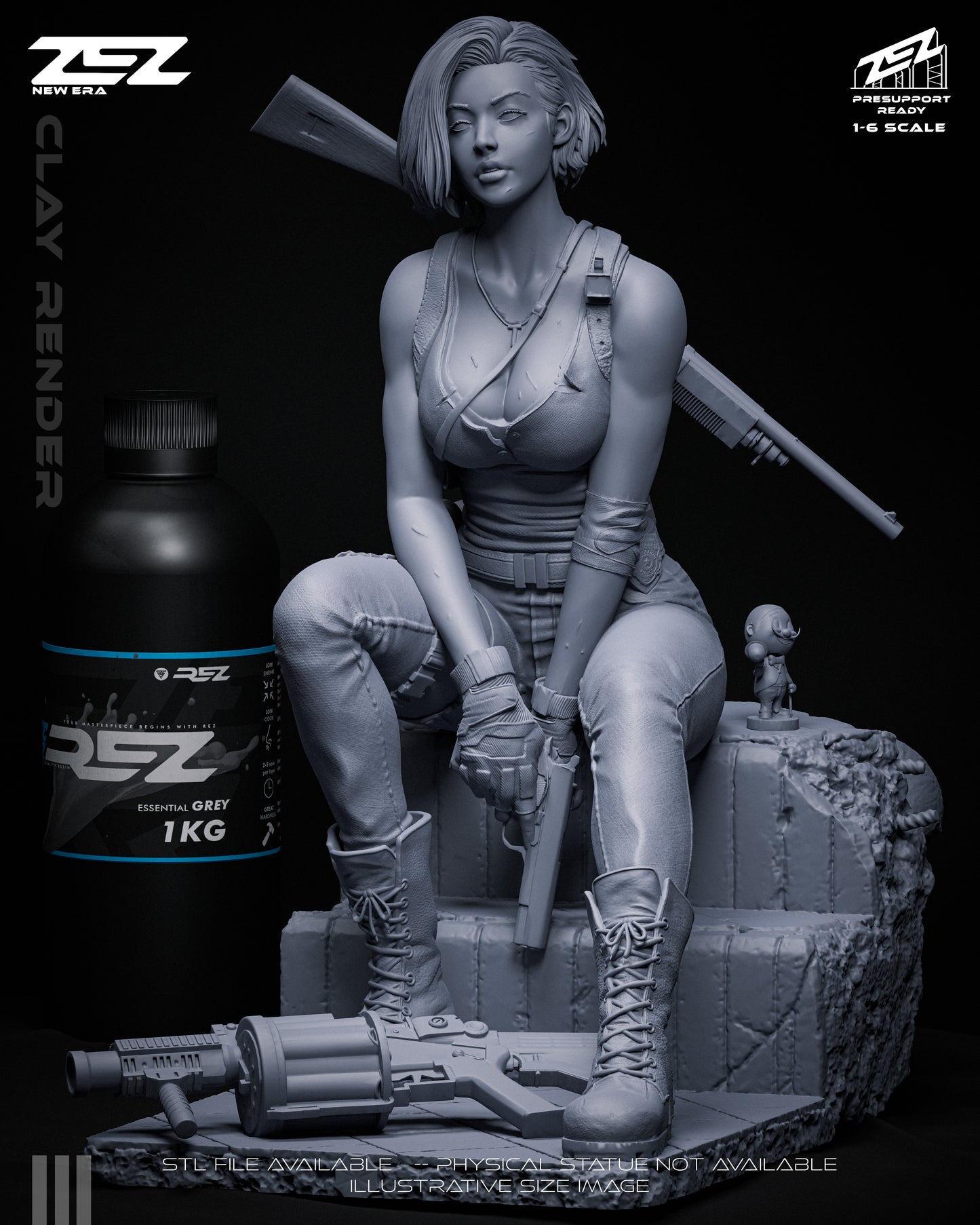 Jill Valentine Statue