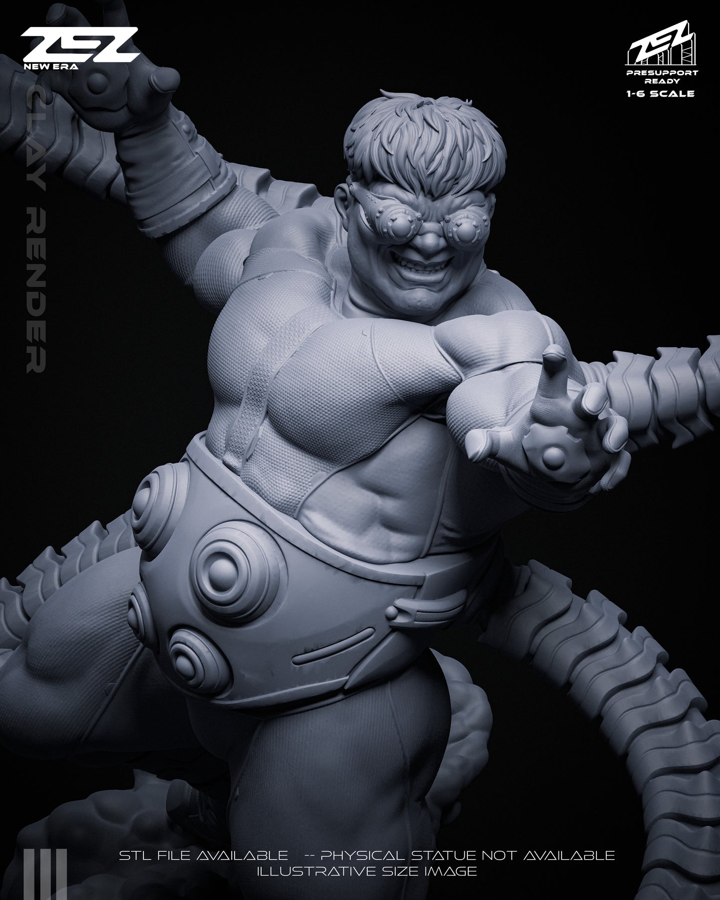 Doc Ock Statue 3D-Printed Kit