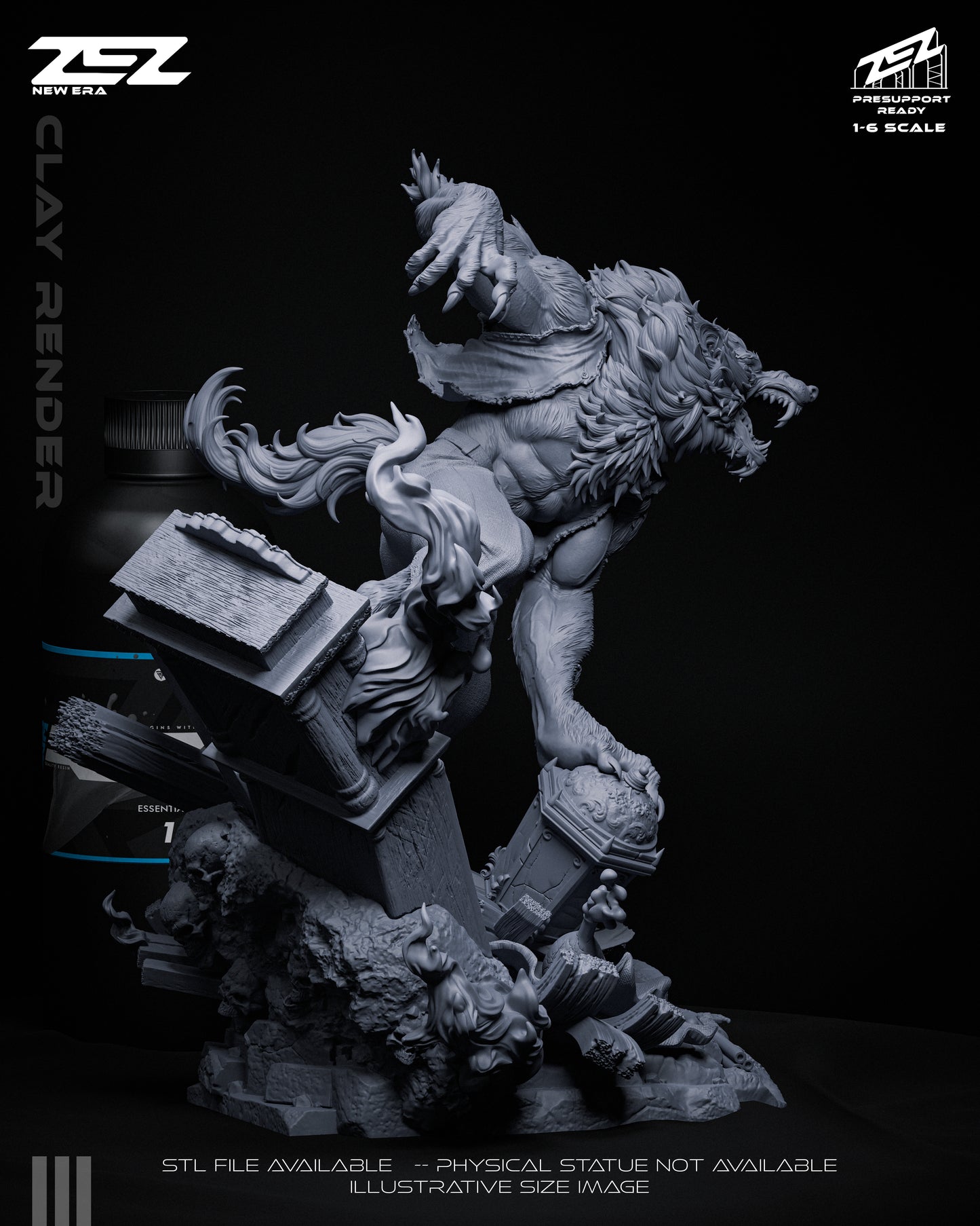 Werewolf Statue