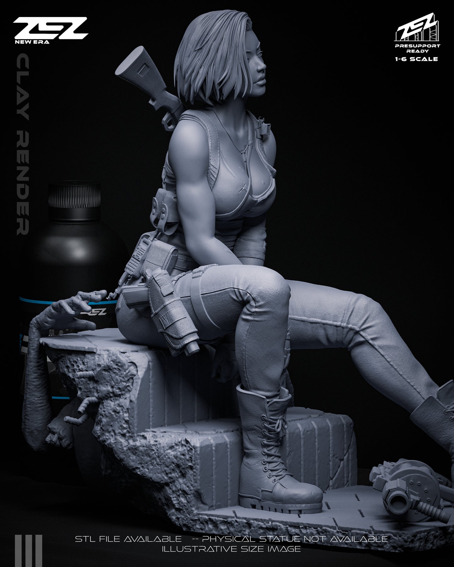 Jill Valentine Statue