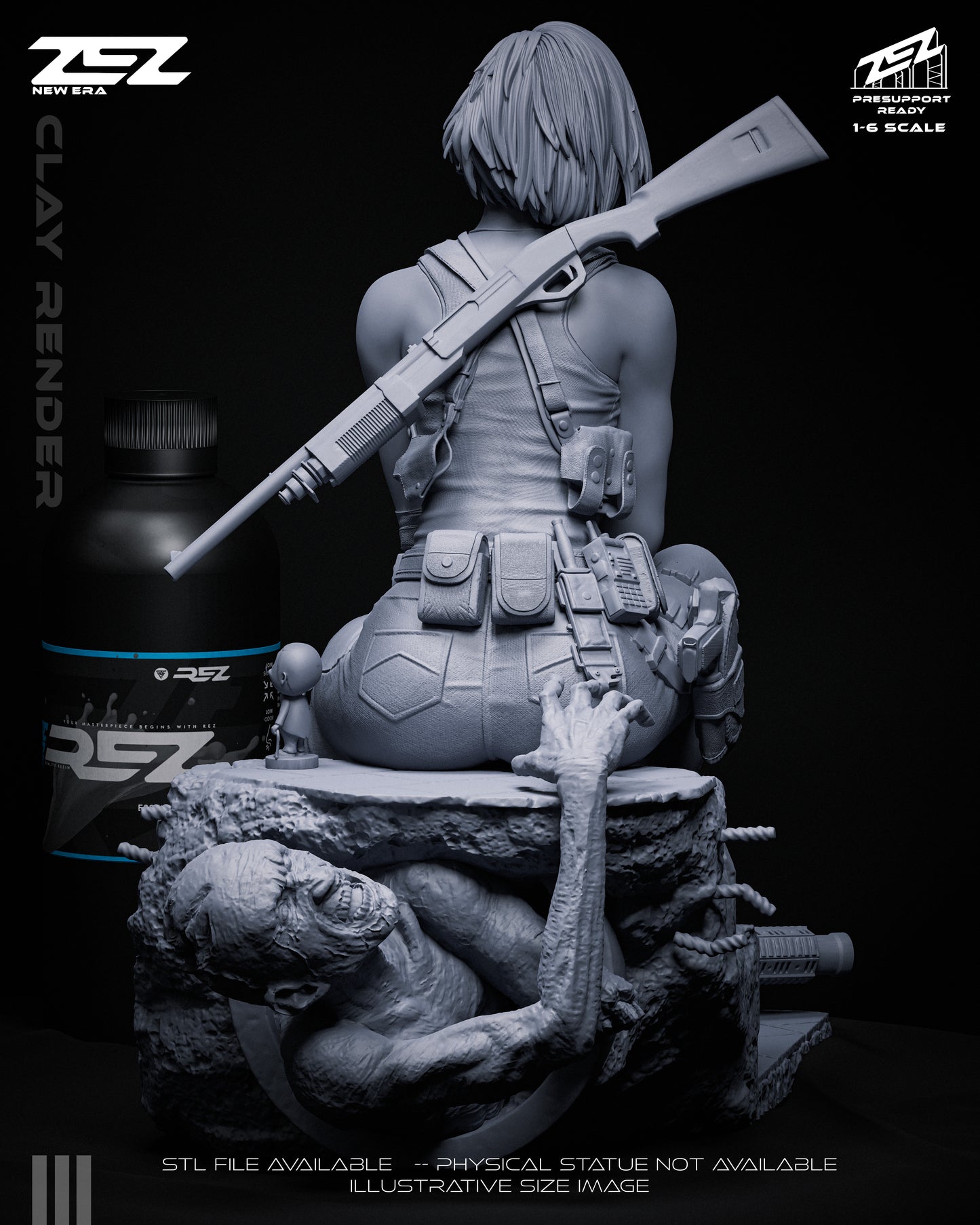 Jill Valentine Statue
