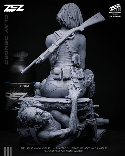 Jill Valentine Statue