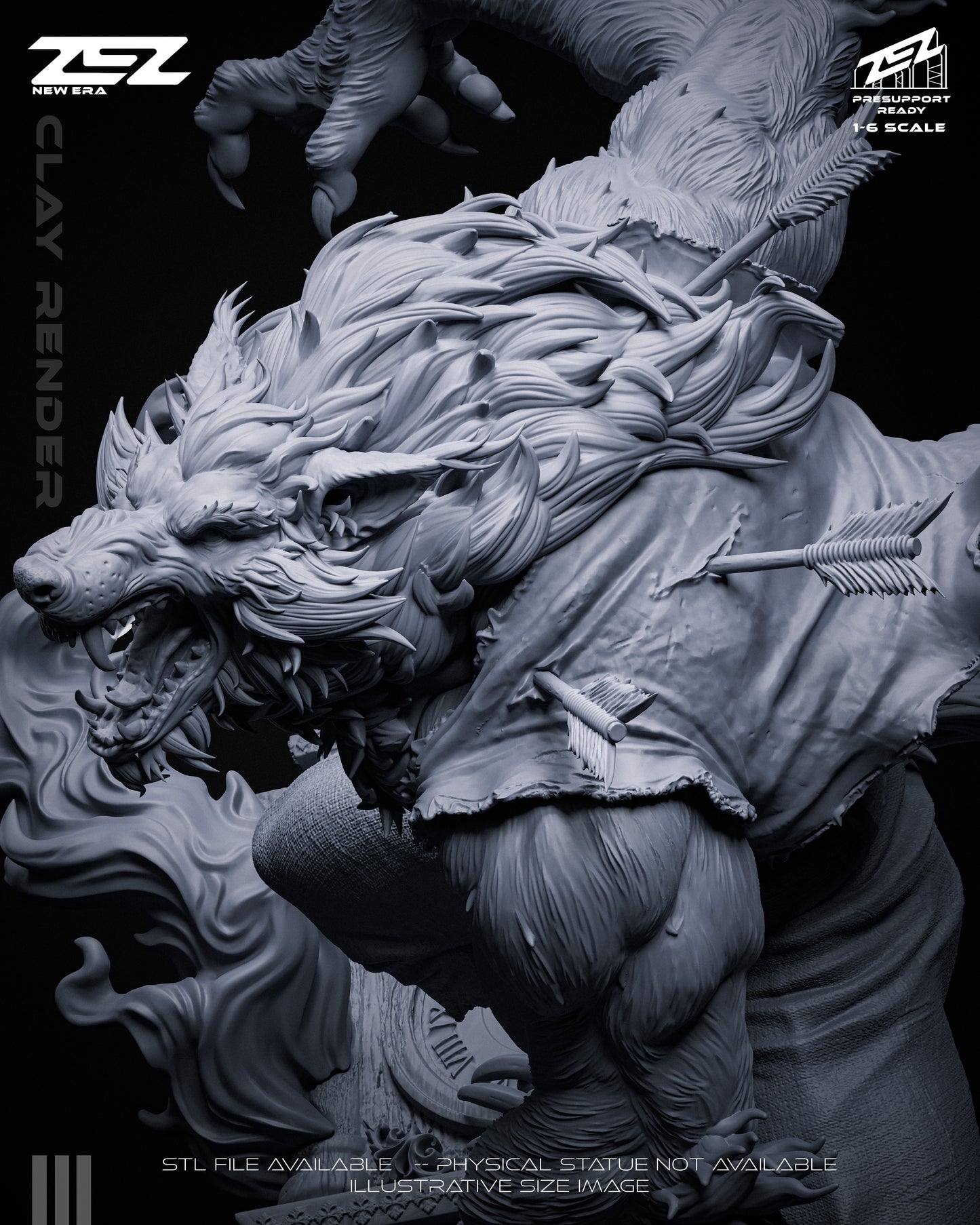 Werewolf Statue