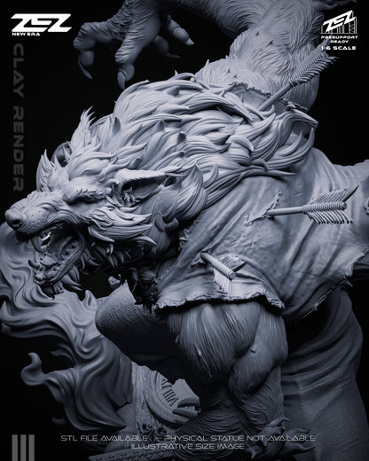 Werewolf Statue