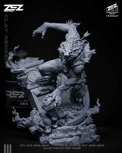 Werewolf Statue