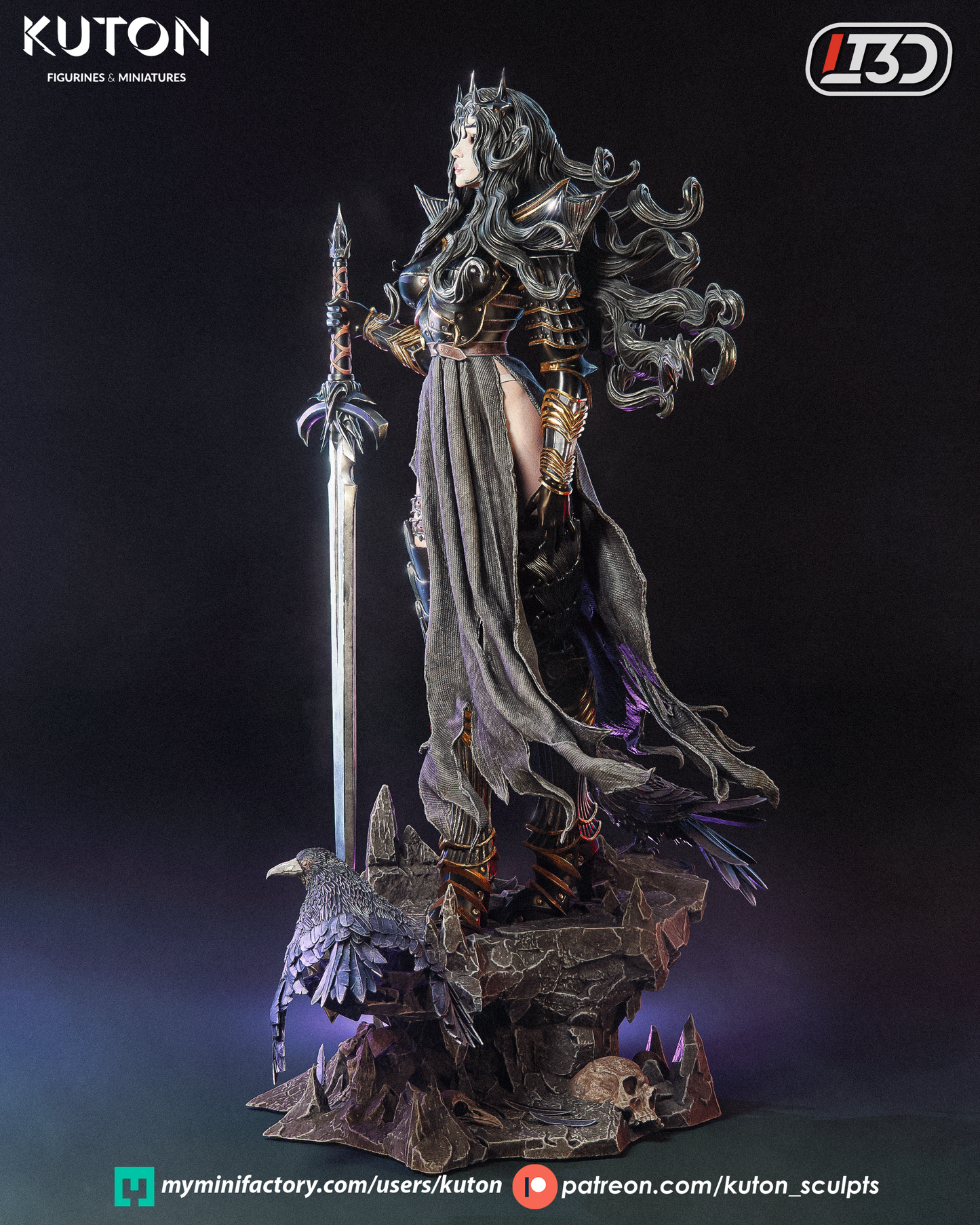 Valdreth Statue 3D-Printed Kit