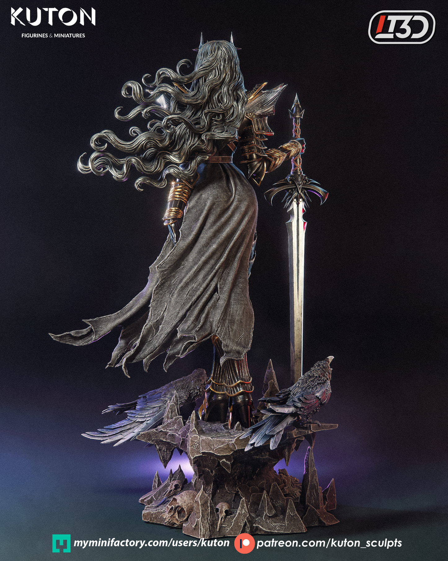 Valdreth Statue 3D-Printed Kit