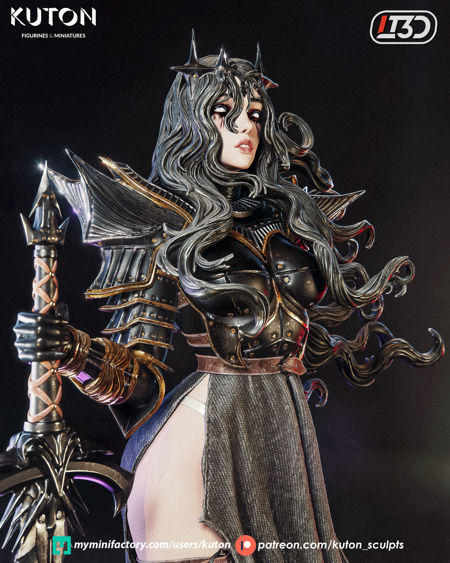 Valdreth Statue 3D-Printed Kit