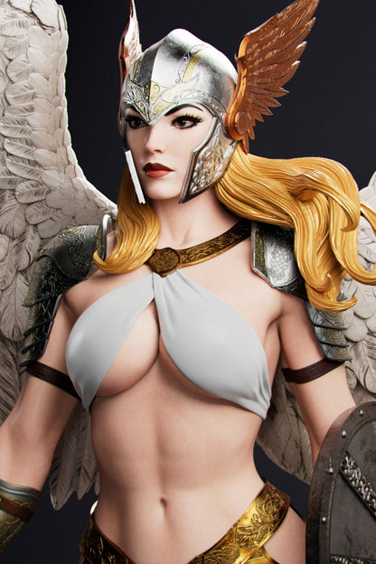 Brynhildr Valkerie Statue 3D-Printed Kit