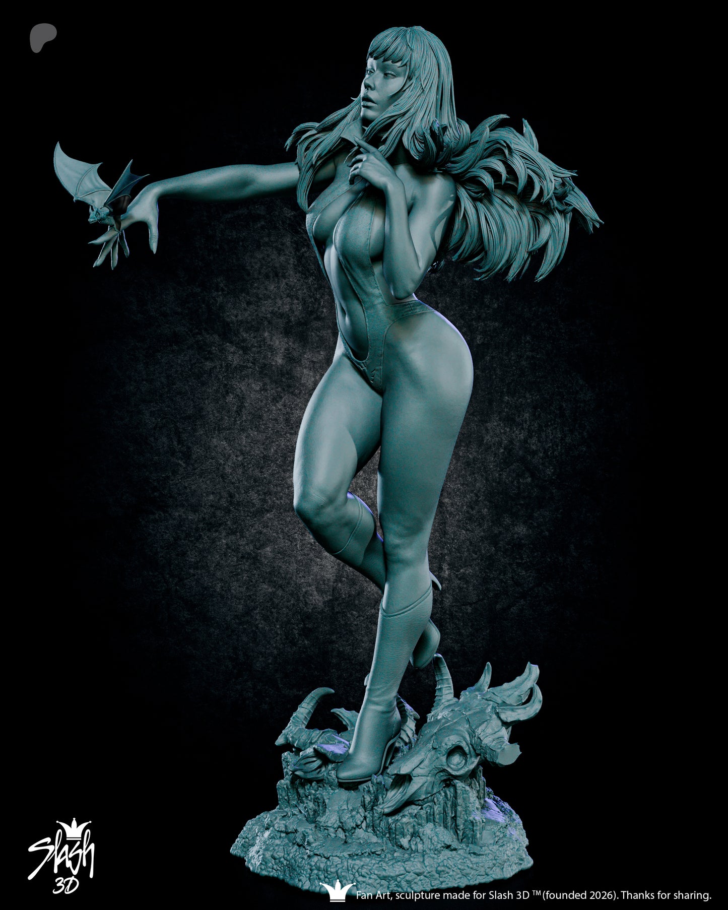 Vampirella Statue 3D-Printed Kit