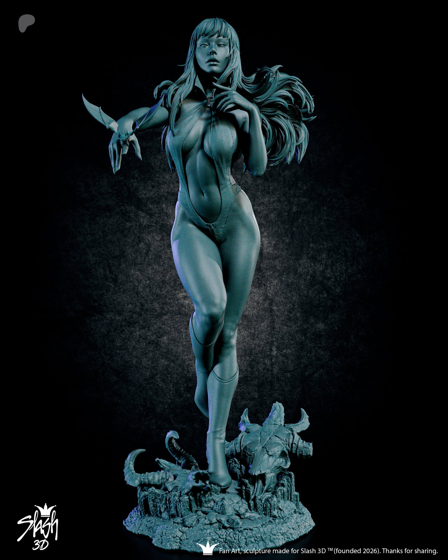 Vampirella Statue 3D-Printed Kit