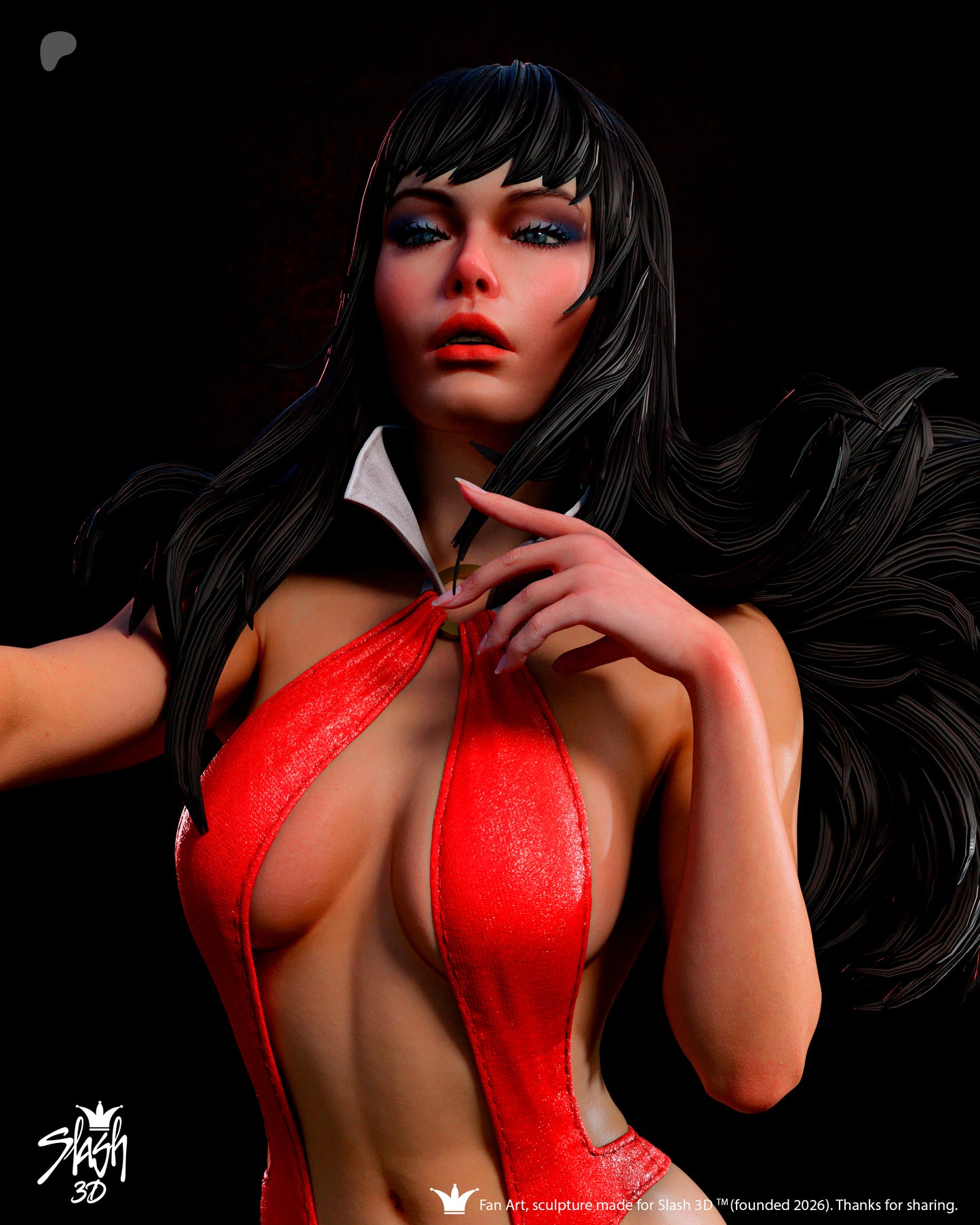 Vampirella Statue 3D-Printed Kit