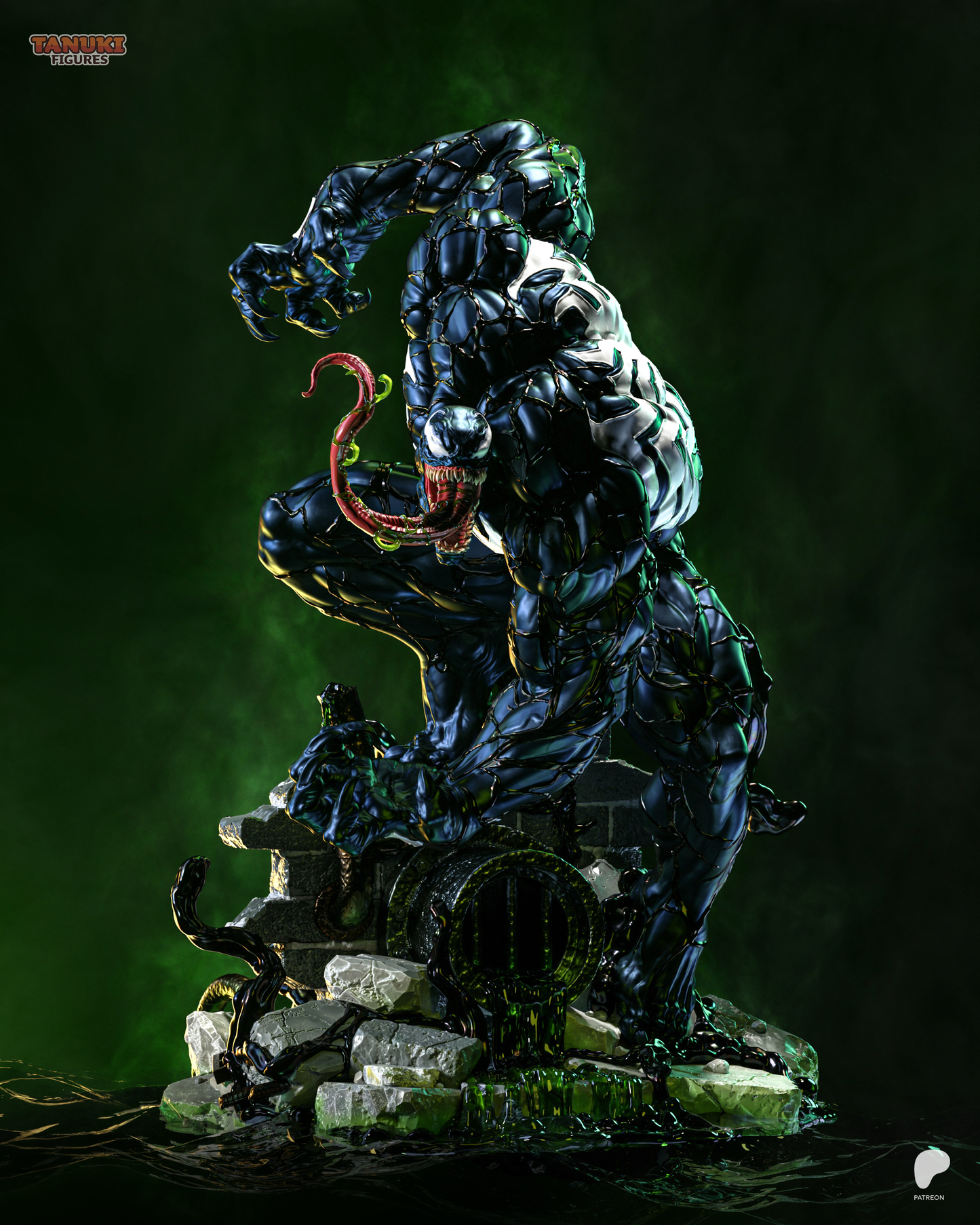 Venom Statue 3D-Printed Kit