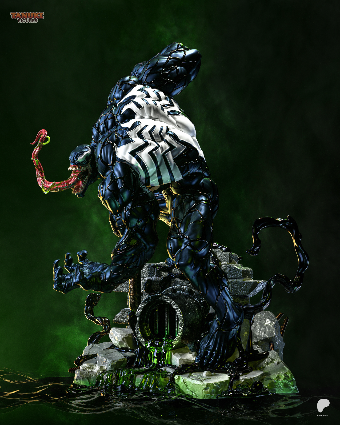 Venom Statue 3D-Printed Kit