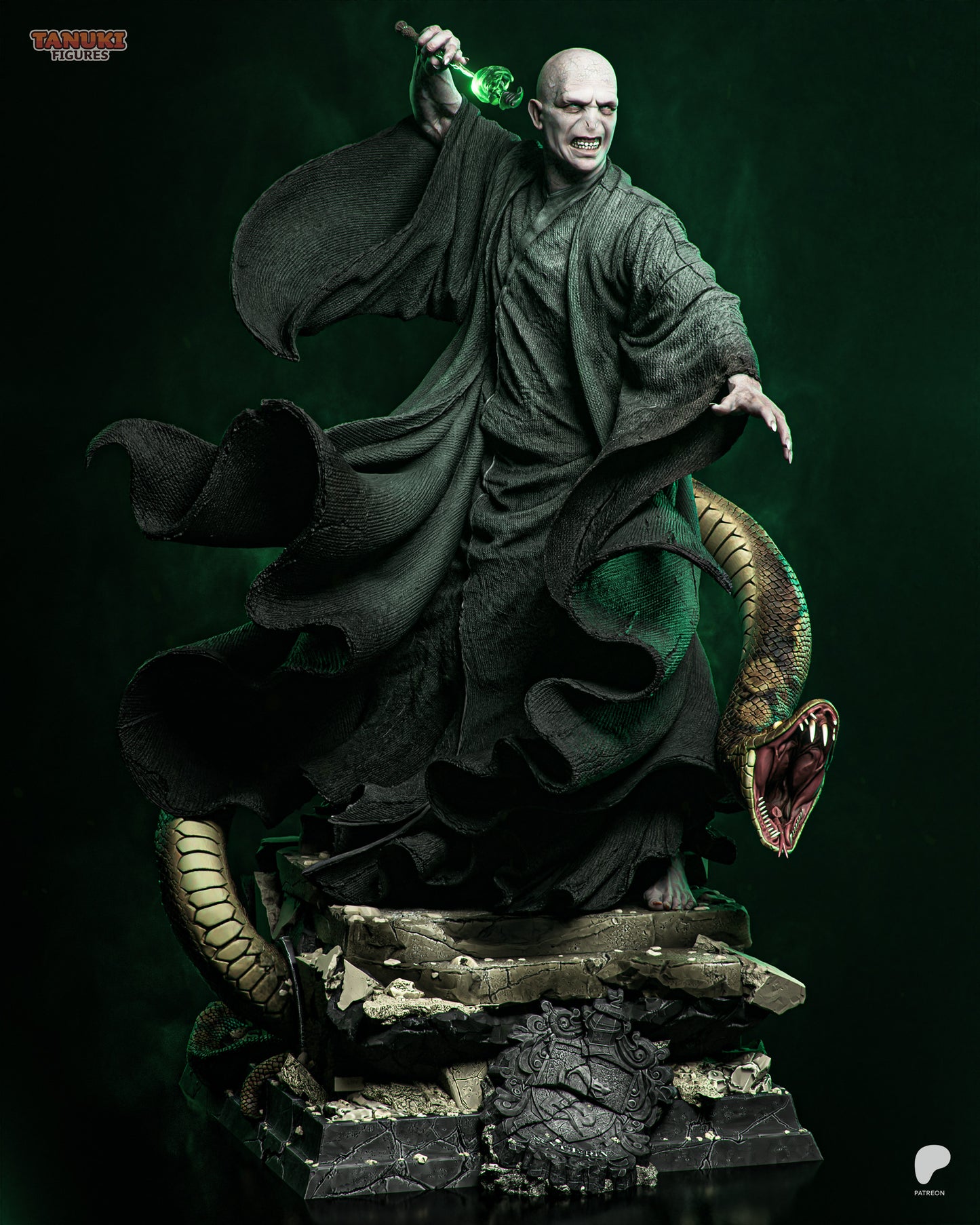 Voldemort Statue 3D-Printed Kit