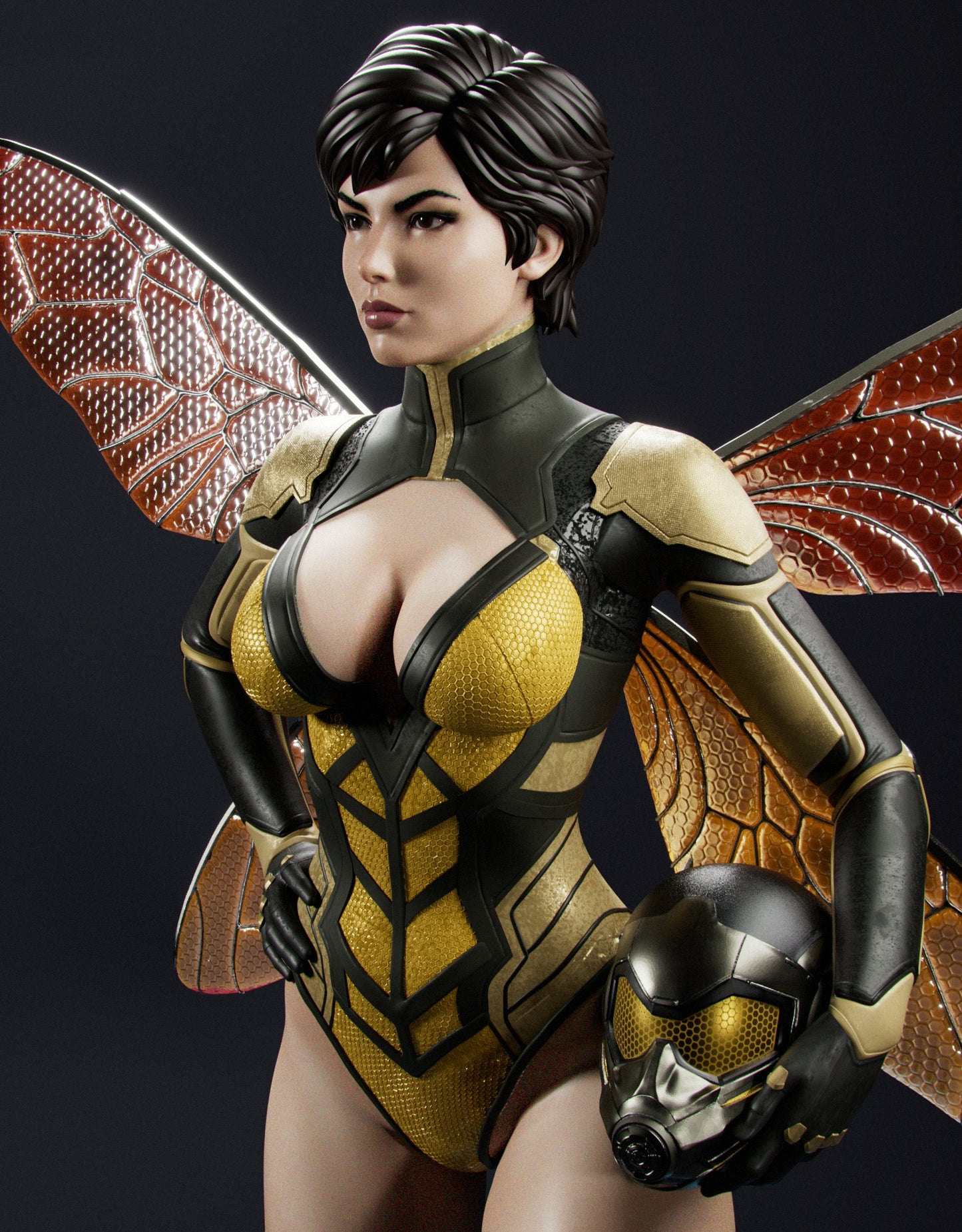 Wasp Statue 3D-Printed Kit