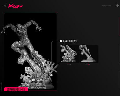 Spiderman Zombie Statue