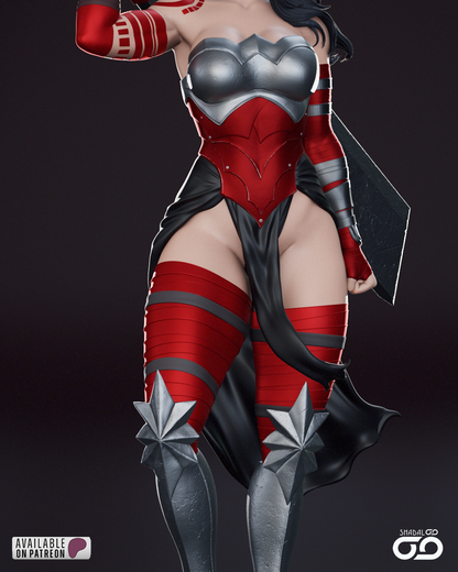 Absolute Wonder Woman Statue 3D-Printed Kit