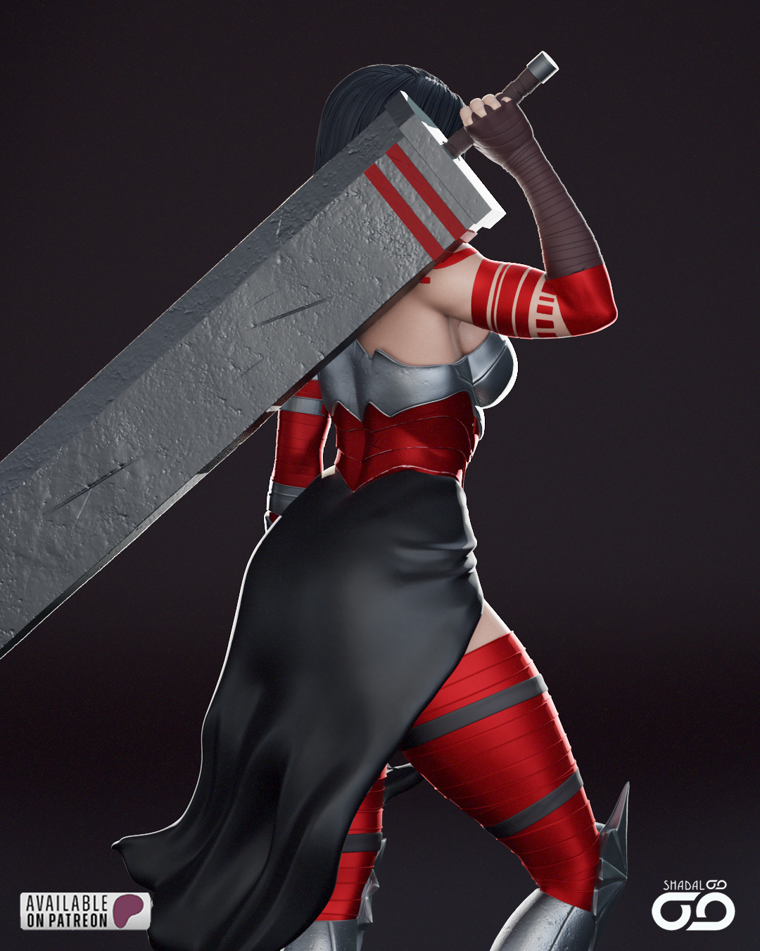 Absolute Wonder Woman Statue 3D-Printed Kit