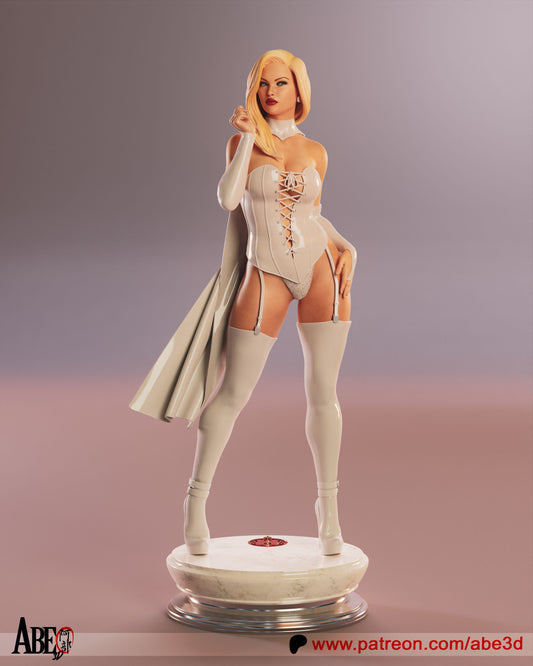 Emma Frost White Queen Statue