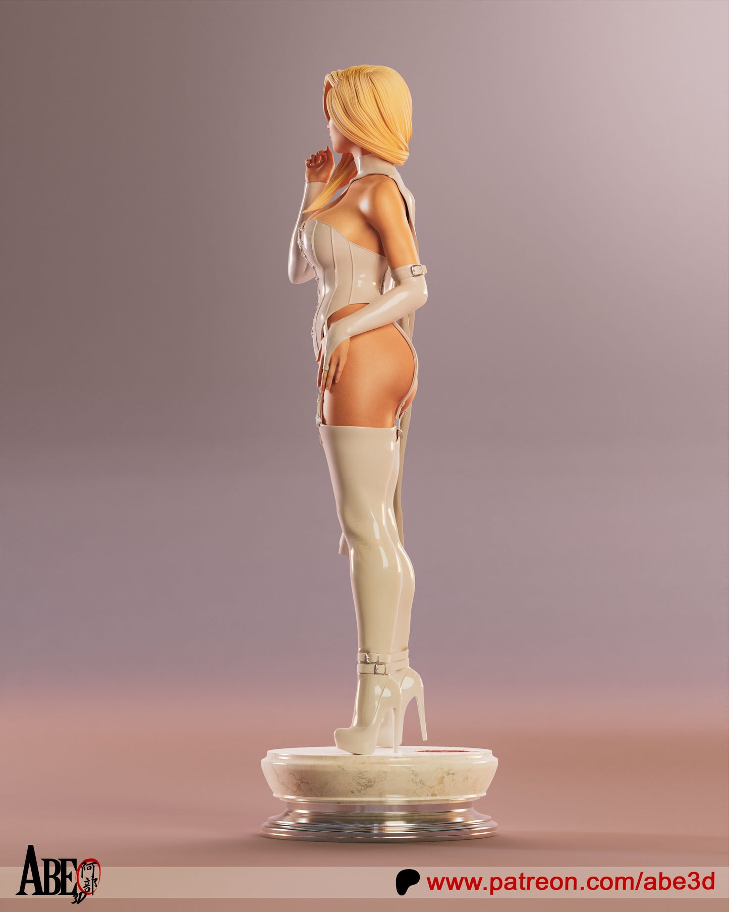 Emma Frost White Queen Statue 3D-Printed Kit
