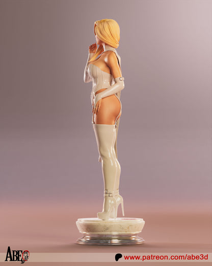 Emma Frost White Queen Statue 3D-Printed Kit