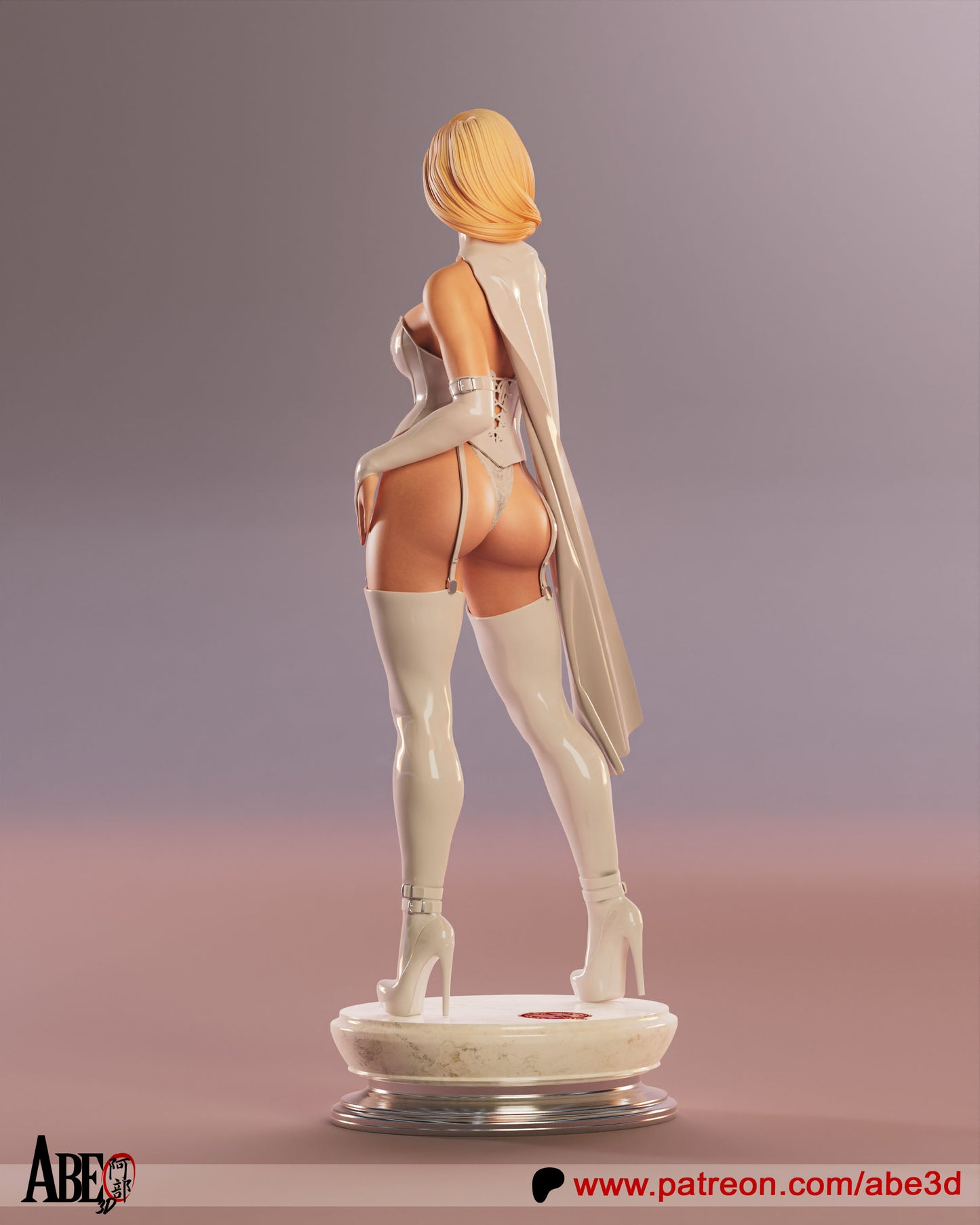 Emma Frost White Queen Statue 3D-Printed Kit