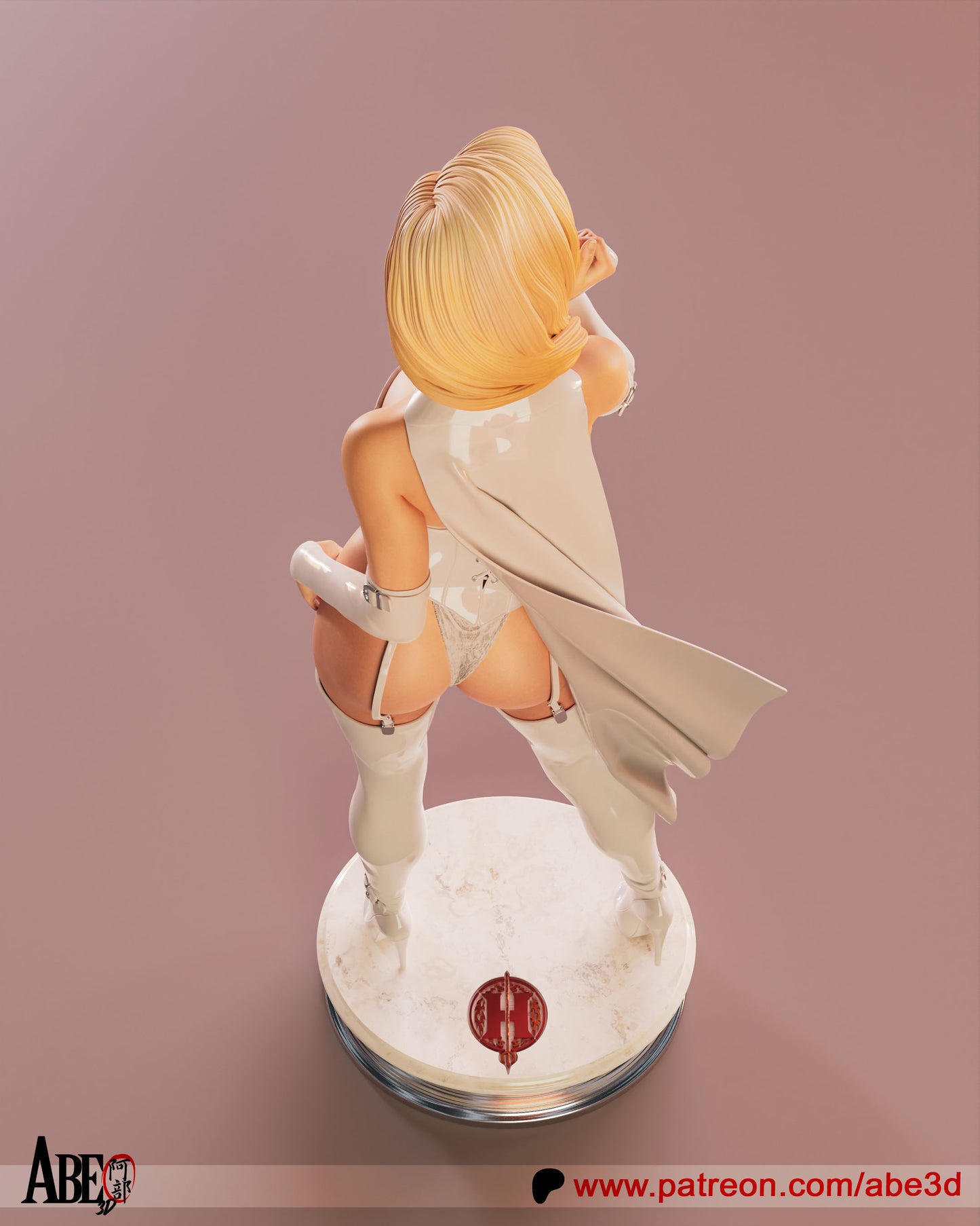 Emma Frost White Queen Statue 3D-Printed Kit